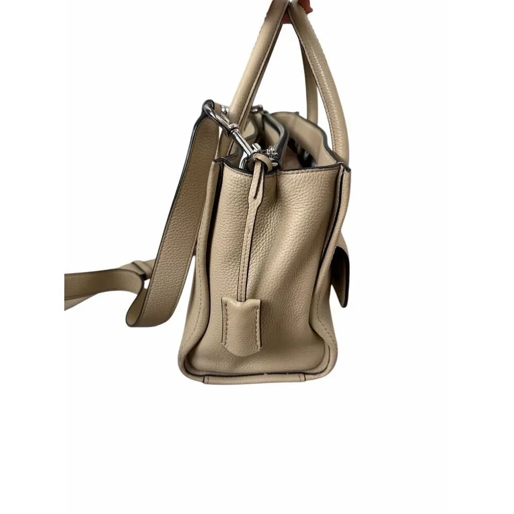 Mark‎ Jacobs Satchel Bag Lock That Leather Cream